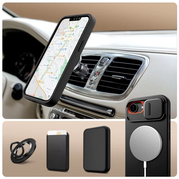 Чехол Tech-Protect Kevlar Aura для iPhone 16e Black with MagSafe (5906302331697) - изображение 6