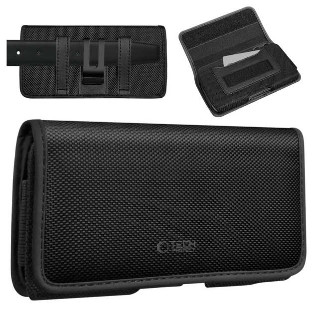 Универсальный чехол Tech-Protect Universal Phone Holster Pouch для телефону 5.8–6.8 inch Black (5906302332052) - изображение 2