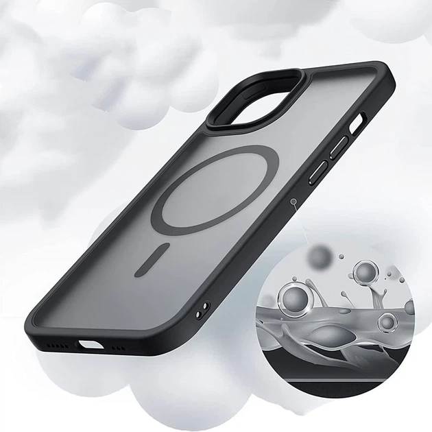 Чехол Tech-Protect MagMat для iPhone 7 | 8 | SE 2020/2022 Matte Black with MagSafe (9490713933121) - изображение 4
