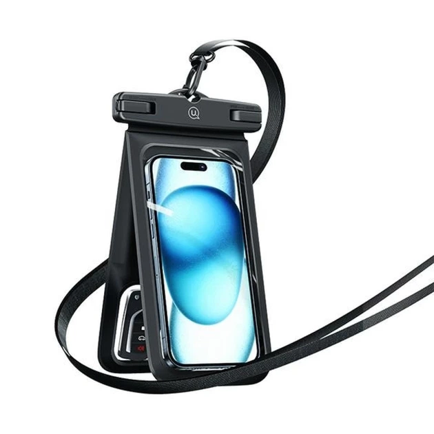 Водонепроникний чохол Usams Double Pocket Waterproof Bag IP68 6.7" White (FSD1402) - Фото 2 Водонепроникний чохол Usams Double Pocket Waterproof Bag IP68 6.7" White (FSD1402) - зображення 2
