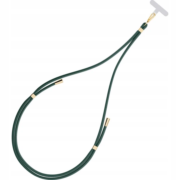 Универсальный шнурок 3mk EasyClip Dark Green with Gold Metal (5903108568623) - изображение 7