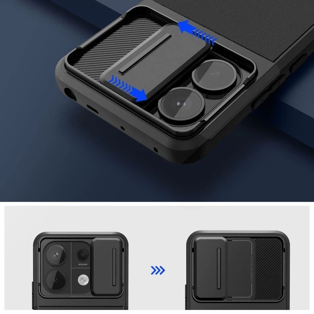 Чехол Tech-Protect Velar Cam+ для Xiaomi Redmi Note 13 Pro 5G | Poco X6 5G Black (5906302307647) - изображение 2