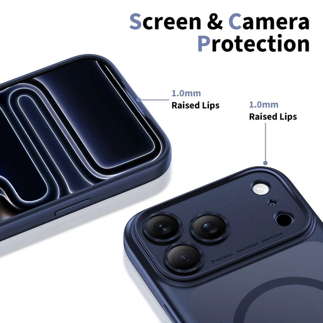 Чохол Tech-Protect MagPeak CC для iPhone 17 Pro Matte Deep Blue with MagSafe (5906302333790) - зображення 4