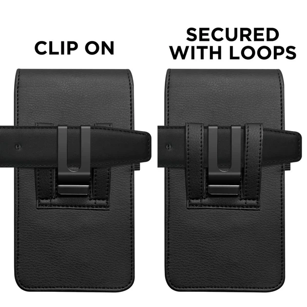 Универсальный чехол Tech-Protect Universal Phone Holster Pouch для телефону 5.8–6.8 inch Black (5906302363520) - изображение 3