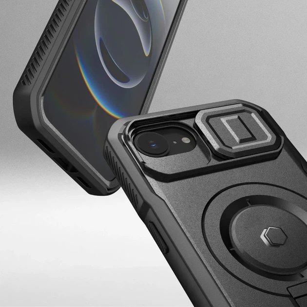 Чехол Tech-Protect Kevlar для iPhone 16e Black with MagSafe (5906302318513) - изображение 4