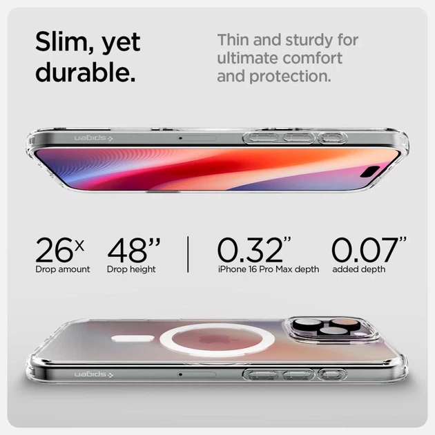 Чохол Spigen Ultra Hybrid "T" для iPhone 16 Pro White with MagSafe (ACS08512) - зображення 13