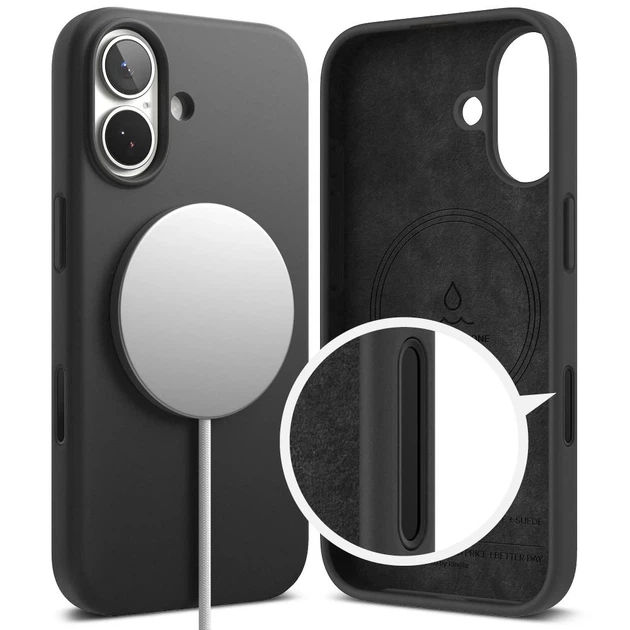 Чехол Ringke Silicone Magnetic для iPhone 17 с MagSafe Black (8800328811799) - изображение 3