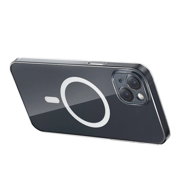 Чехол и защитное стекло Baseus Magnetic Crystal Clear with Cleaner Kit для iPhone 13 Transparent with MagSafe (ARSJ010602) - изображение 7