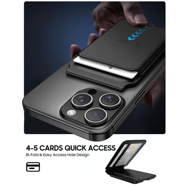 Магнитный кошелек Tech-Protect MagWallet Black with MagSafe (5906302361861) - изображение 3