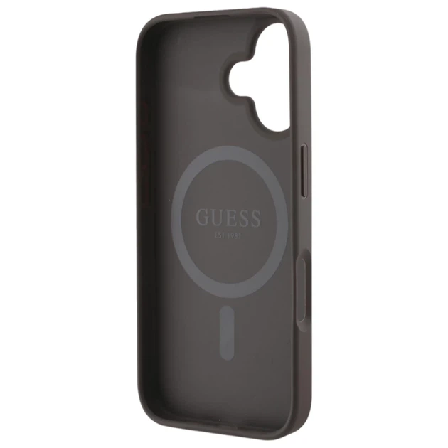 Чохол Guess Peony On 4G Background для iPhone 16 Brown with MagSafe (GUHMP16SP4PWPW) - Фото 7 Чохол Guess Peony On 4G Background для iPhone 16 Brown with MagSafe (GUHMP16SP4PWPW) - зображення 7