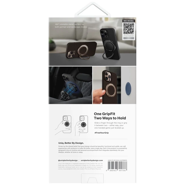 Чохол UNIQ Keva Air для iPhone 16 Pro Max Brown with MagSafe (UNIQ-IP6.9P(2024)-KAGPBBWN) - зображення 6