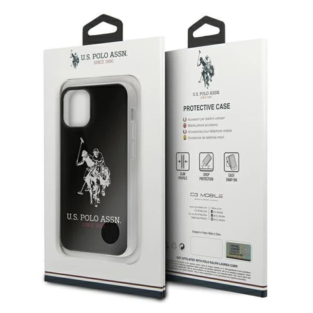 Чохол U.S. Polo Assn Shiny Big Logo для iPhone 12 mini Black (USHCP12STPUHRBK) - зображення 5