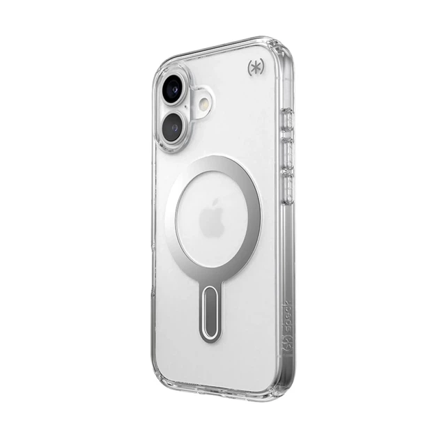Чехол Speck Presidio Perfect-Clear ClickLock для iPhone 16 Clear Chrome with MagSafe (150691-3199) - изображение 11