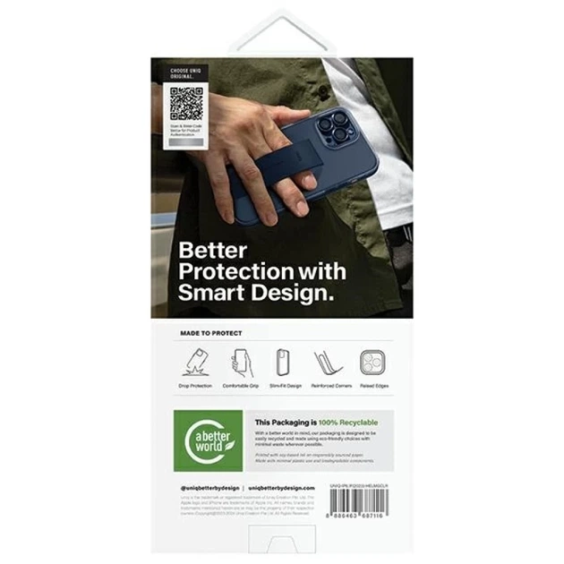 Чохол UNIQ Heldro Mag для iPhone 15 Pro Lucent Clear with MagSafe (UNIQ-IP6.1P(2023)-HELMGCLR) - зображення 3