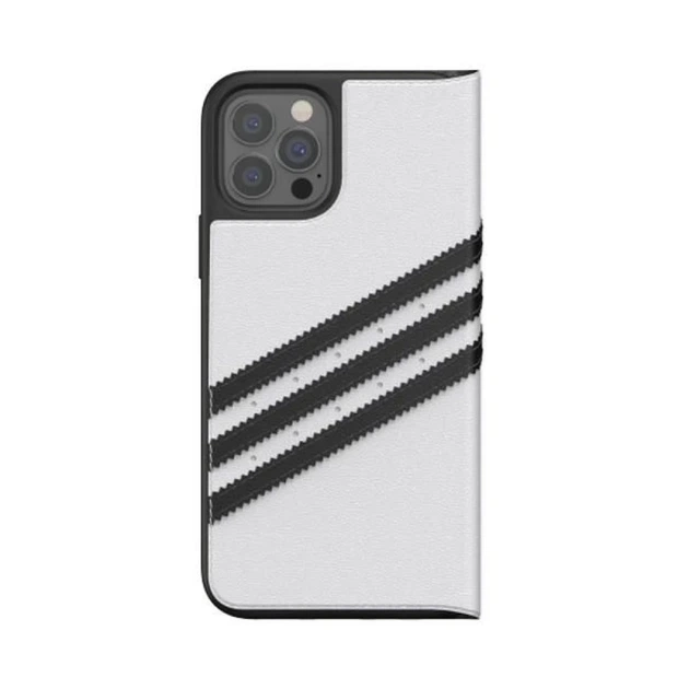 Чохол-книжка Adidas OR Booklet Case PU для iPhone 12 | 12 Pro White Black (42248) - зображення 3