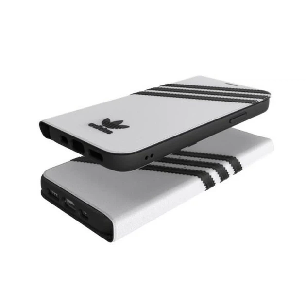 Чохол-книжка Adidas OR Booklet Case PU для iPhone 12 | 12 Pro White Black (42248) - зображення 5