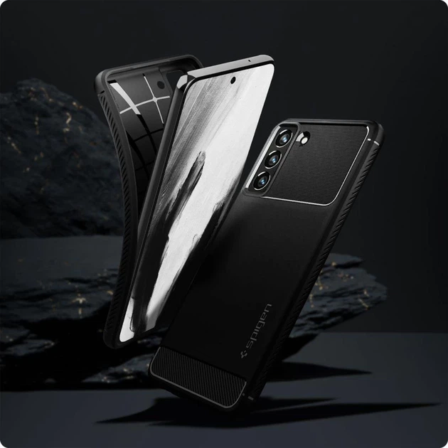Чехол Spigen для Samsung Galaxy S21 FE Rugged Armor Matte Black (ACS03049) - изображение 9