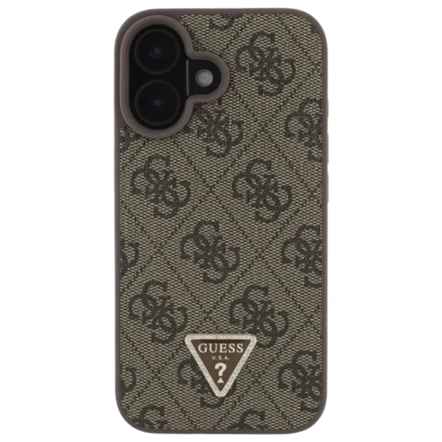 Чохол Guess Crossbody 4G Metal Logo для iPhone 16 Brown (GUHCP16SP4TDSCPW) - зображення 2