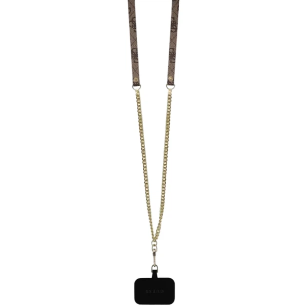 Чохол Guess Crossbody 4G Metal Logo для iPhone 16 Brown (GUHCP16SP4TDSCPW) - зображення 4