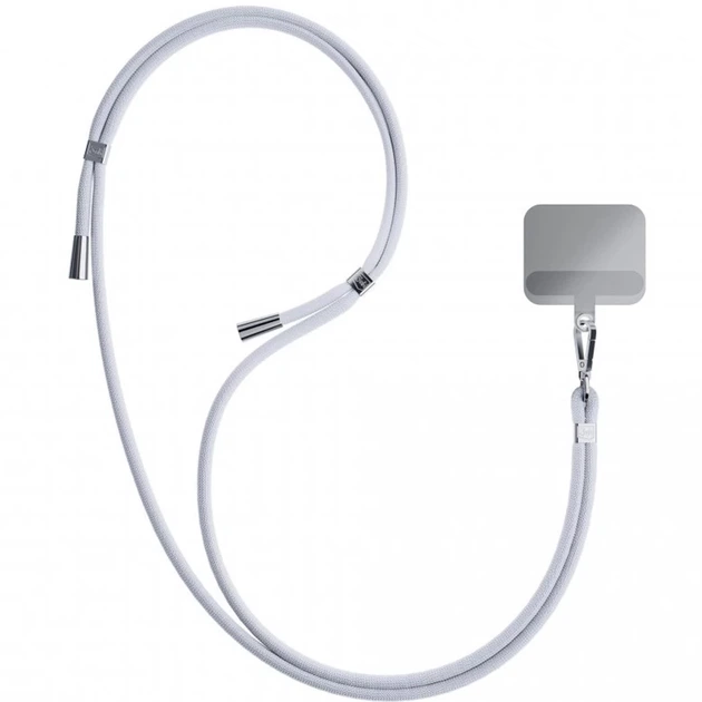 Универсальный шнурок 3mk EasyClip Grey with Silver Metal (5903108568647) - изображение 2