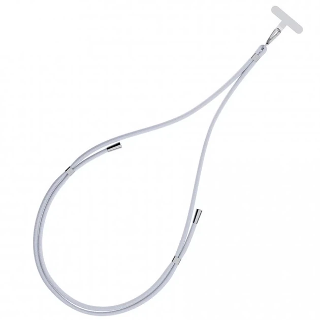 Универсальный шнурок 3mk EasyClip Grey with Silver Metal (5903108568647) - изображение 4
