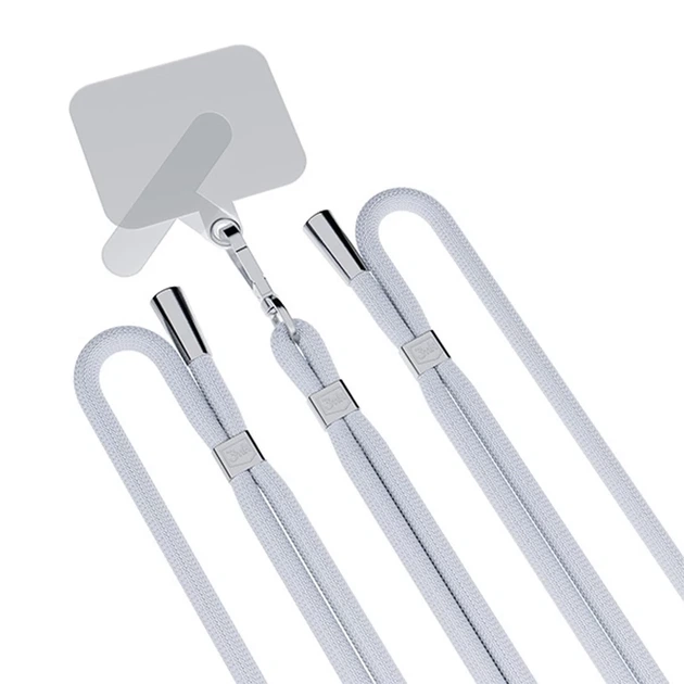 Универсальный шнурок 3mk EasyClip Grey with Silver Metal (5903108568647) - изображение 8