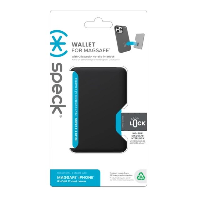 Магнитный кошелек Speck ClickLock Wallet Black with MagSafe (150423-1041) - изображение 11