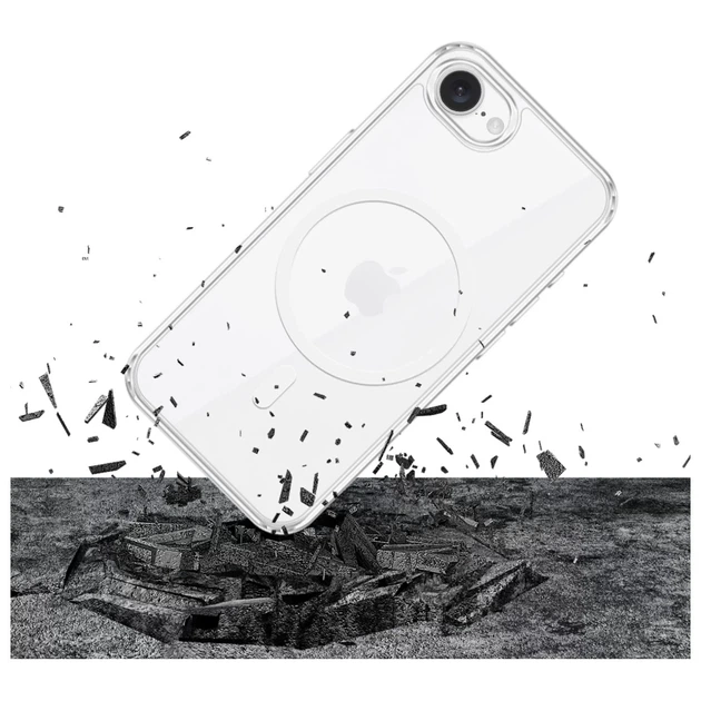 Чохол 3mk MagCase для iPhone 16e Transparent with MagSafe (5903108562904) - зображення 4