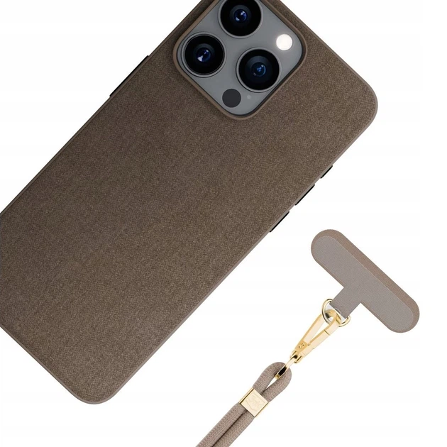 Универсальный шнурок 3mk EasyClip Elite Taupe with Gold Metal (5903108572606) - изображение 10