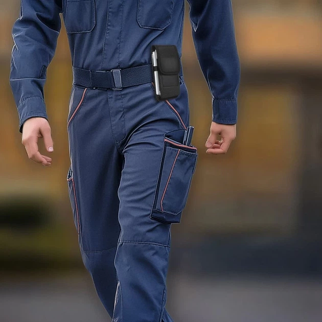 Универсальный чехол Tech-Protect Universal Phone Holster Pouch для телефону 5.8–6.8 inch Black (5906302332045) - изображение 4
