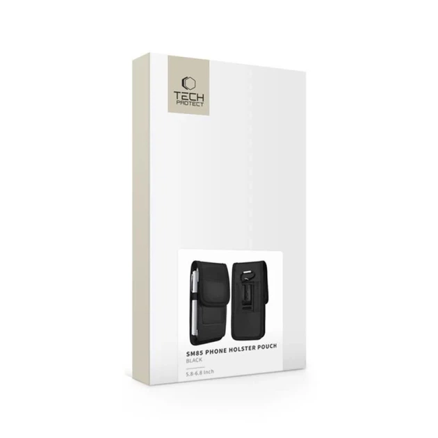 Универсальный чехол Tech-Protect Universal Phone Holster Pouch для телефону 5.8–6.8 inch Black (5906302332045) - изображение 5