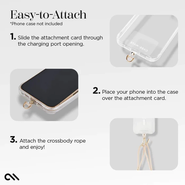 Універсальний шнурок Case-Mate Phone Crossbody Rope Beige (CM053392) - зображення 8