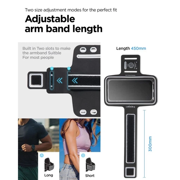 Чохол Spigen на руку A703 Dynamic Shield Armband Black (AMP07187) - зображення 7