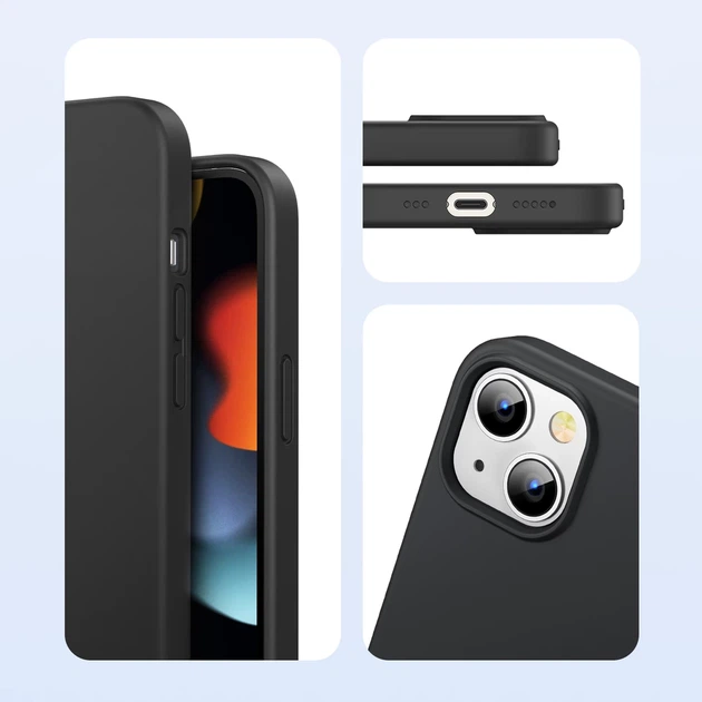 Чехол Ugreen Rubber Flexible Silicone для iPhone 13 Mini Black (UGR1371BLK) - изображение 6