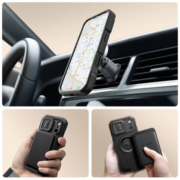 Чехол Tech-Protect Kevlar для iPhone 17 Pro Black with MagSafe (5906302331635) - изображение 2