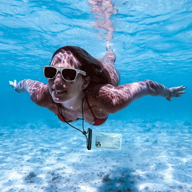 Водонепроницаемый чехол Baseus Universal Waterproof Case 7.2" Blue (FMYT000003) - изображение 7