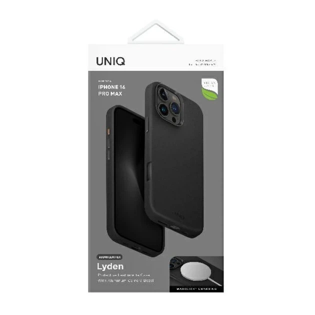 Чохол Uniq Lyden для iPhone 16 Pro Max Black with MagSafe (UNIQ-IP6.9P(2024)-LYDMBLK) - Фото 6 Чохол Uniq Lyden для iPhone 16 Pro Max Black with MagSafe (UNIQ-IP6.9P(2024)-LYDMBLK) - зображення 6