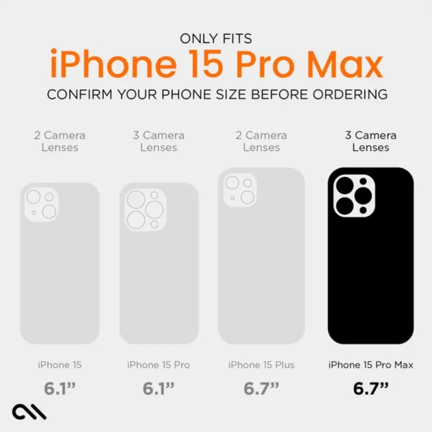 Чохол Case-Mate Ultra Tough D3O Clear для iPhone 15 Pro Max Clear with MagSafe (CM051674) - зображення 15