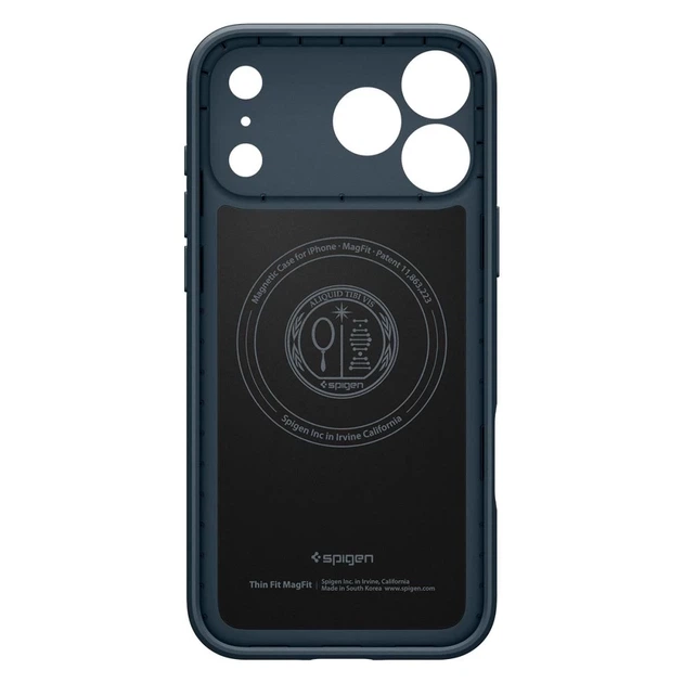 Чохол Spigen Thin Fit для iPhone 17 Pro Max Navy with MagSafe (ACS10277) - зображення 5
