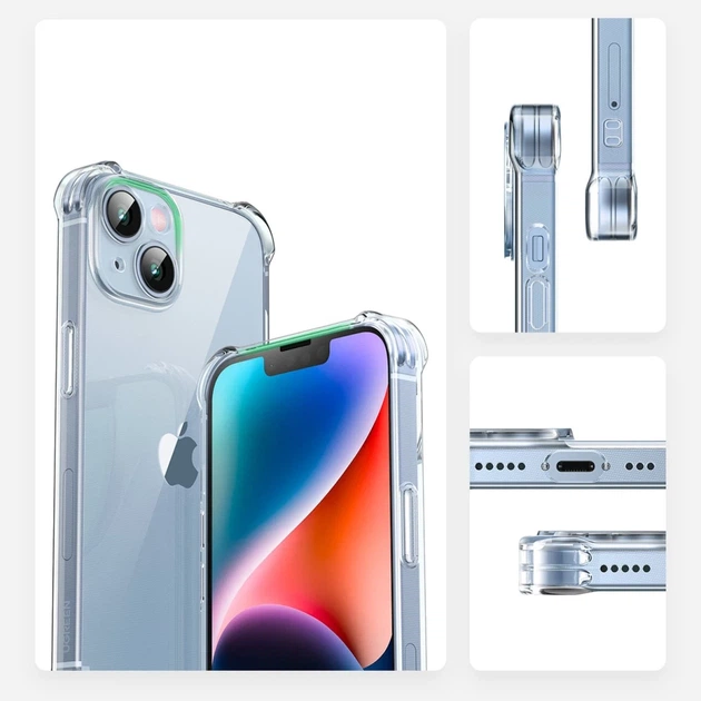 Чехол Ugreen Bright Cushion для iPhone 14 Plus Clear (90931-UGREEN) - Фото 6 Чехол Ugreen Bright Cushion для iPhone 14 Plus Clear (90931-UGREEN) - изображение 6