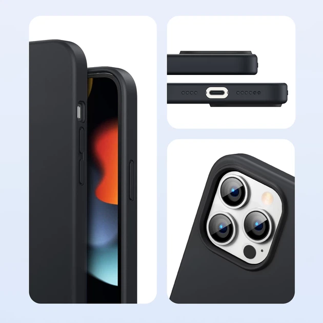 Чехол Ugreen Rubber Flexible Silicone для iPhone 13 Pro Black (UGR1252BLK) - изображение 6