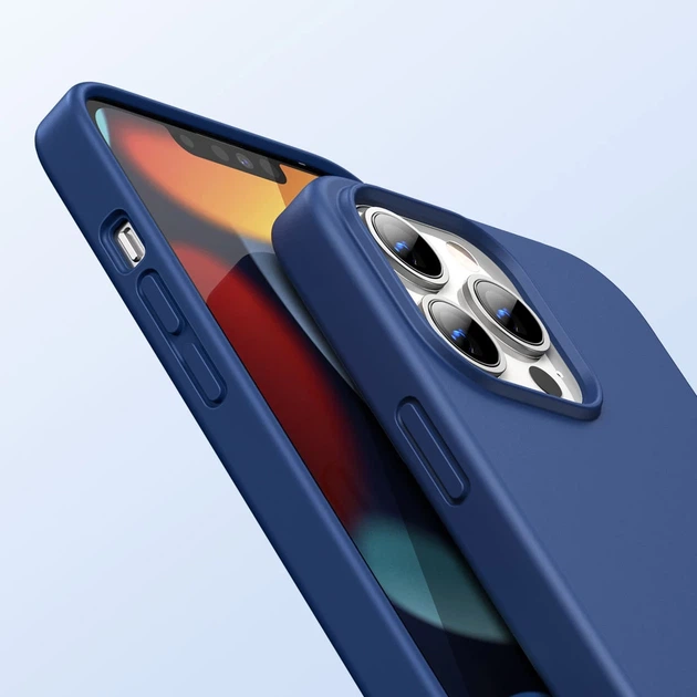 Чехол Ugreen Rubber Flexible Silicone для iPhone 13 Pro Max Blue (UGR1255BLU) - Фото 2 Чехол Ugreen Rubber Flexible Silicone для iPhone 13 Pro Max Blue (UGR1255BLU) - изображение 2