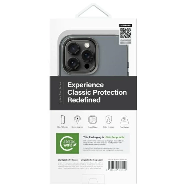 Чохол UNIQ Lyden DS для iPhone 16 Pro Max Washed Blue Black with MagSafe (UNIQ-IP6.9P(2024)-LDSWBLUBLK) - зображення 7