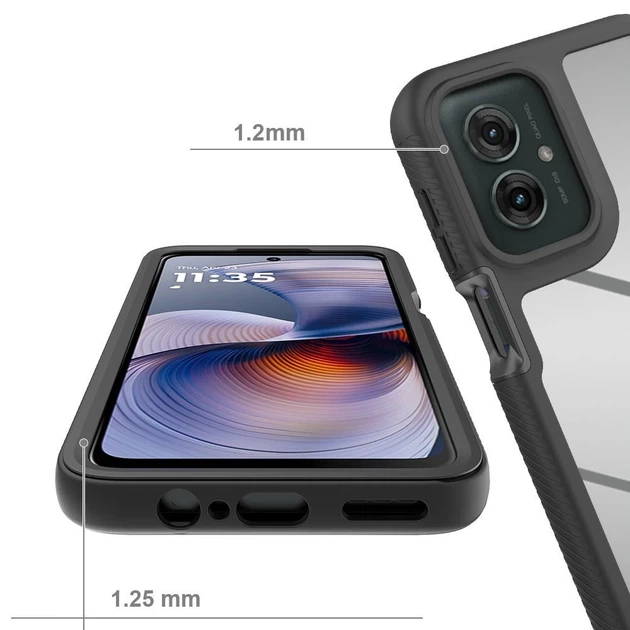 Чехол Tech-Protect Defense360 для Motorola Moto G15 | G15 Power | G05 | E15 Black (5906302361779) - Фото 3 Чехол Tech-Protect Defense360 для Motorola Moto G15 | G15 Power | G05 | E15 Black (5906302361779) - изображение 3