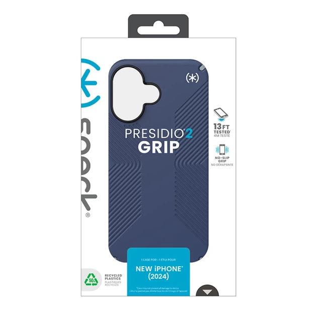 Чохол Speck Presidio2 Grip для iPhone 16 Coastal Blue Dust Grey (150779-3206) - зображення 14