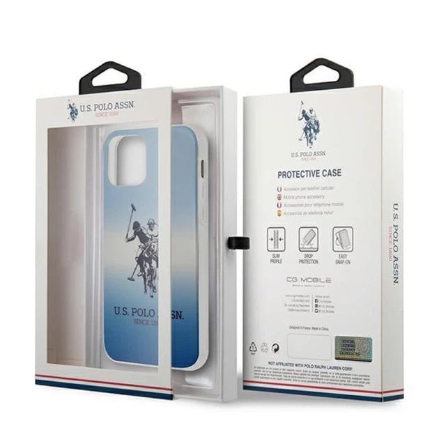Чохол U.S. Polo Assn Gradient Collection для iPhone 12 mini Blue (USHCP12SPCDGBL) - зображення 10