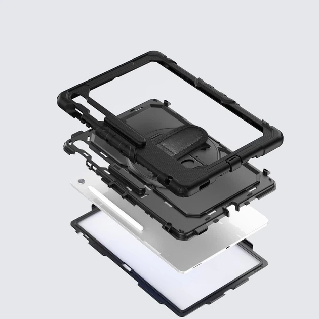Чехол Tech-Protect Solid360 для Samsung Galaxy Tab S10 FE Plus (X626) Black (5906302368235) - Фото 4 Чехол Tech-Protect Solid360 для Samsung Galaxy Tab S10 FE Plus (X626) Black (5906302368235) - изображение 4