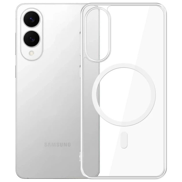Чехол 3mk MagCase для Samsung Galaxy S25 Edge (S937) Transparent with MagSafe (5903108651882) - изображение 2