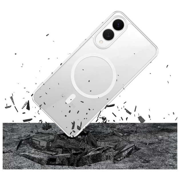 Чехол 3mk MagCase для Samsung Galaxy S25 Edge (S937) Transparent with MagSafe (5903108651882) - изображение 4