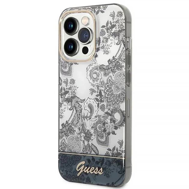 Чохол Guess Porcelain Collection для iPhone 14 Pro Max Grey (GUHCP14XHGPLHG) - зображення 2
